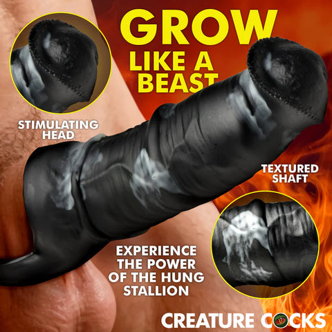 Stallion 1.5" Silicone Penis Extension Penis Enhancement