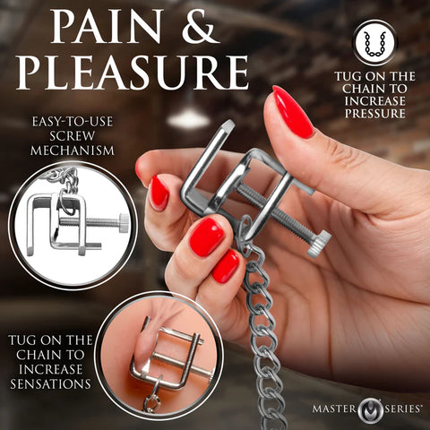 Pressure Vice Metal Nipple Clamps