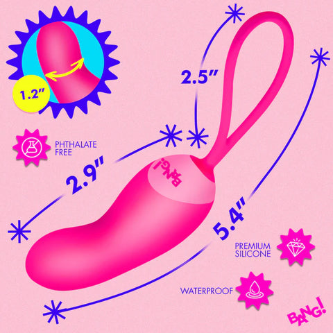 Silicone Mini Vibe w/ Remote - Pink Vibrators
