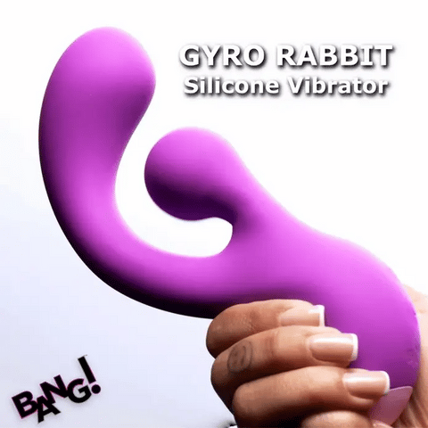 Gyro Rabbit Silicone Vibrator - Purple Vibrators