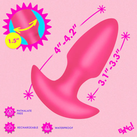 Thrusting & Vibrating Silicone Butt Plug Anal Products