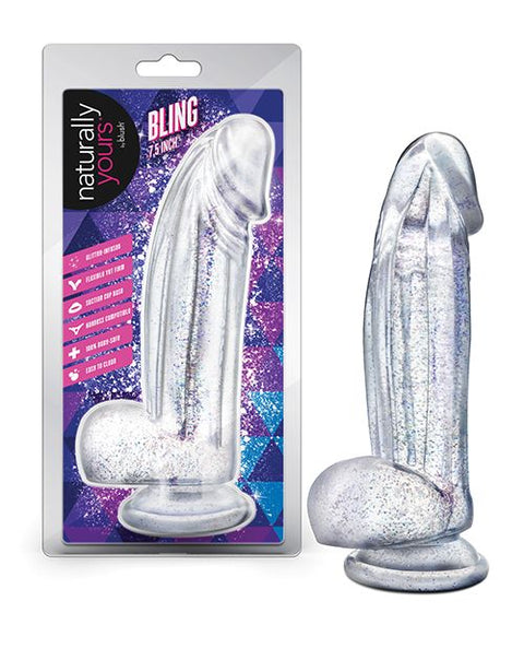 Naturally Yours Bling - Sparkling Clear Dildo Dongs & Dildos