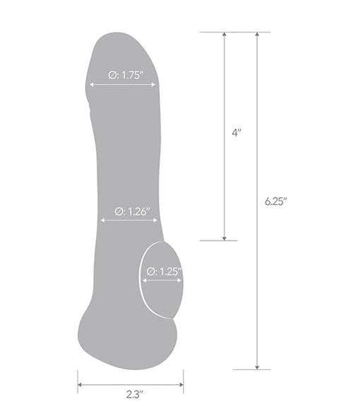 Blue Line C & B 6.25" Transparent Penis Enhancing Sleeve Extension - Clear Penis Enhancement