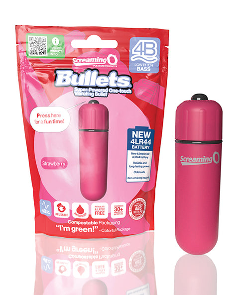 Screaming O 4B Bullet Strawberry Vibrators