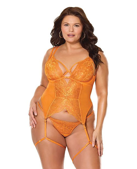 Mango Obsession Bustier w/Thong Queen Lingerie