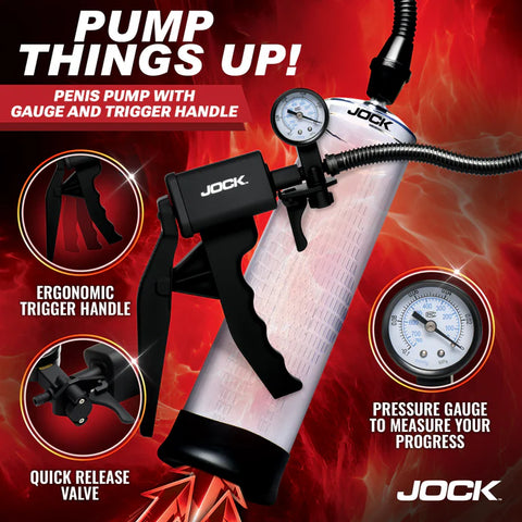Pump Up Penis Pump with Gauge & Trigger Handle Penis Enhancement