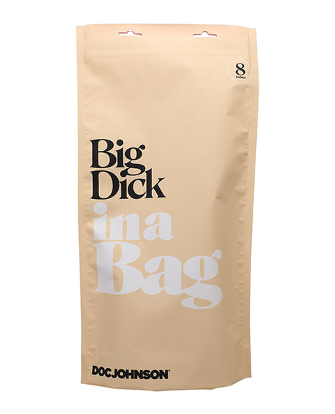 In A Bag 8" Big Dick - Clear