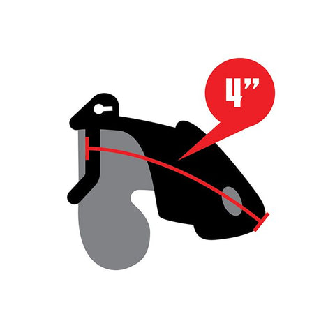 Lockmaster 4" Resin Cock Cage - Black Fetish