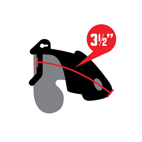 Lockmaster 3.5" Side Lock See Thru Chastity Cage - Clear Fetish