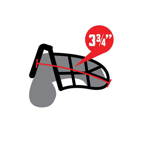 Lockmaster 3.75" Stainless Steel Prisoner Cock Cage - Silver Fetish