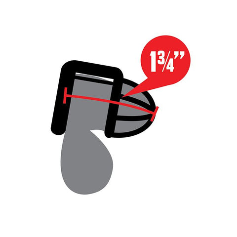 Lockmaster Stainless Steel Inverted Micro Chastity Cage w/Urethral Straw - Silver Fetish