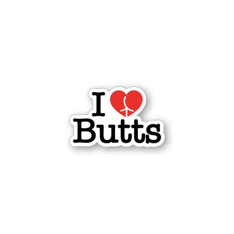 I Love Butts Enamel Pin