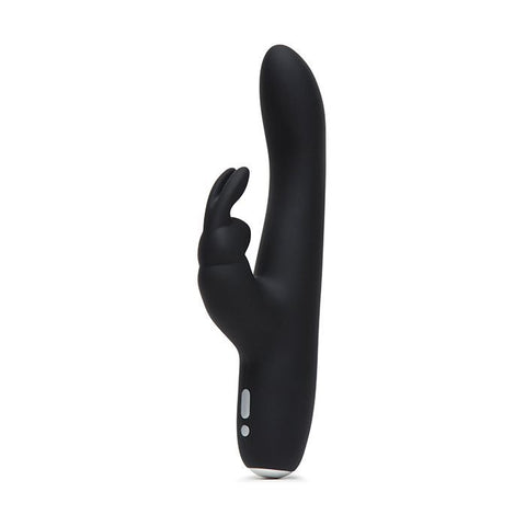 Fifty Shades of Grey Greedy Girl Rechargeable Slimline Rabbit Vibrator - Black Vibrators