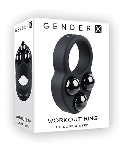 Gender X Workout Ring - Black Penis Enhancement