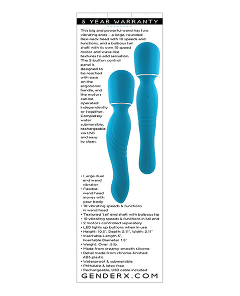 Gender X Double The Fun - Teal Vibrators