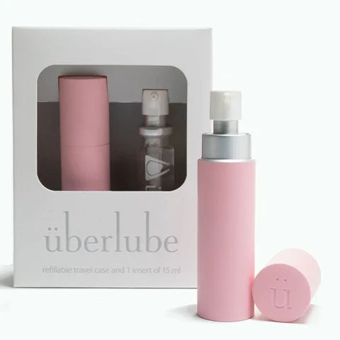 Uberlube 15ml Good-to-Go Traveler Luxury Silicone Lubricant Pink Lubricants