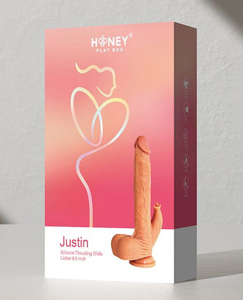 Justin 6.5" Silicone Thrusting Dildo Licker Dongs & Dildos