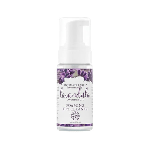 Intimate Earth Foaming Toy Cleaner - Lavandula Lavender Oil and Rosemary Extracts 100ml Toy Cleaners