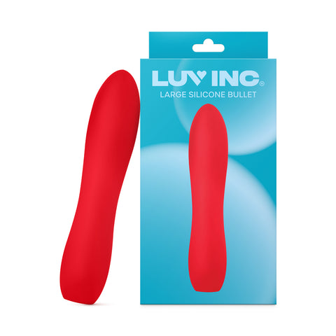 LB72: Large Silicone Bullet Red Vibrators