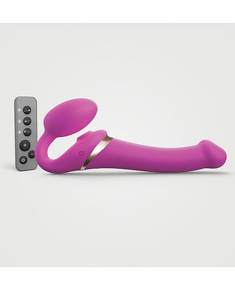 Strap On Me Multi Orgasm Bendable Strapless Strap On Medium - Fuchsia