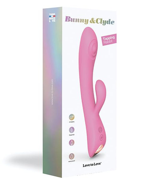 Love to Love Bunny & Clyde Tapping Rabbit - Pink Passion Vibrators