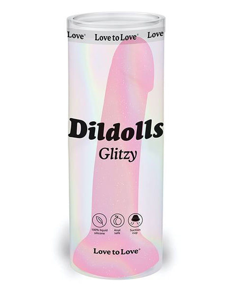 Love to Love Curved Suction Cup Dildolls Glitzy