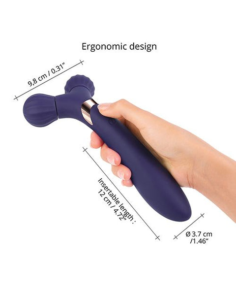 Love to Love Fireball Forked Vibrator - Midnight Indigo Vibrators