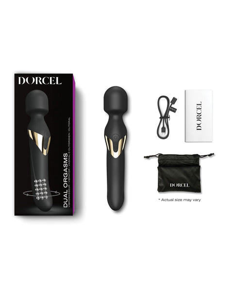 Dorcel Dual Orgasms Wand - Black/Gold Vibrators