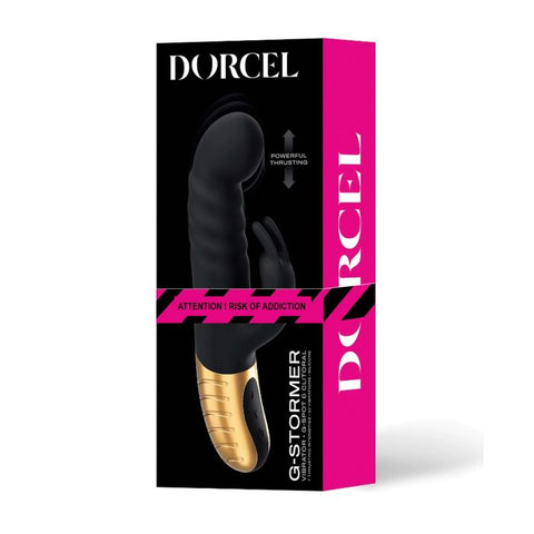 Dorcel G-Stormer Thrusting G Spot Rabbit - Black/Gold Vibrators