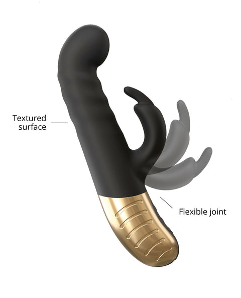 Dorcel G-Stormer Thrusting G Spot Rabbit - Black/Gold Vibrators