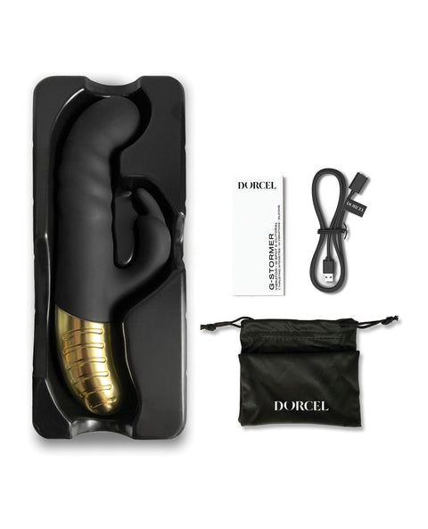 Dorcel G-Stormer Thrusting G Spot Rabbit - Black/Gold Vibrators