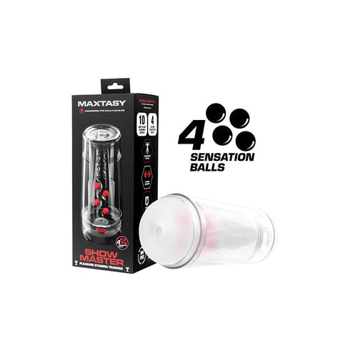 Maxtasy Show Master Non-Realistic Stroker - Clear Dolls & Masturbators