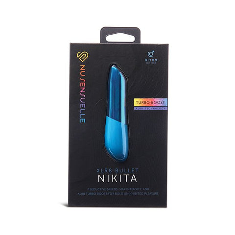 Nu Sensuelle Nikita Bullet with Nitro Motor Deep Turquoise Vibrators