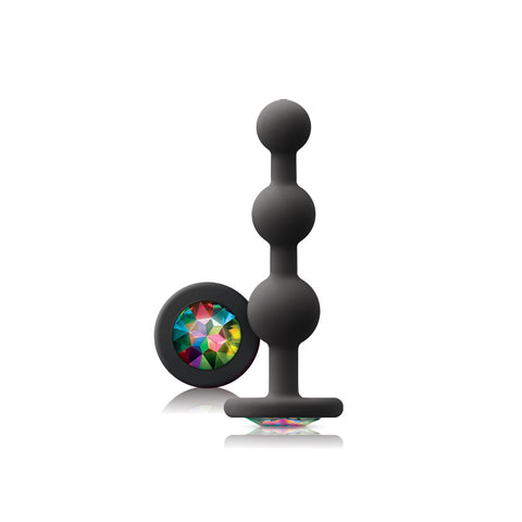 Glams - Ripple Rainbow Gem - Black Anal Products
