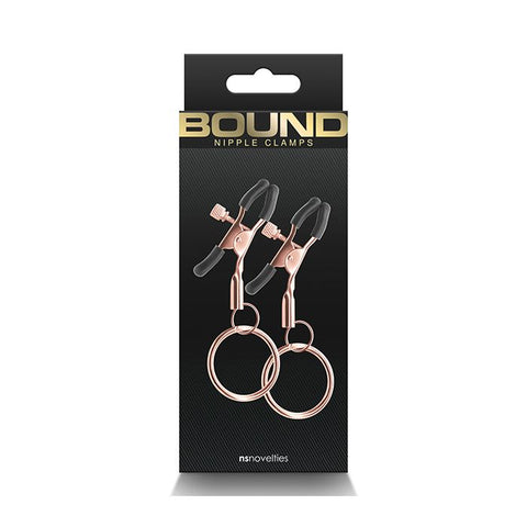 Bound C2 Nipple Clamps - Rose Gold Bondage & Restraints