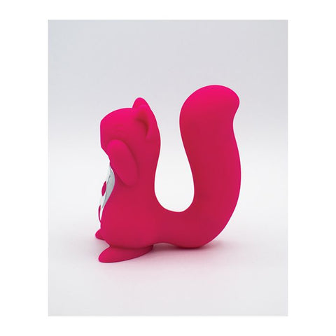Natalie's Toy Box Screaming Squirrel Pulsing and Vibrating - Hot Pink Vibrators