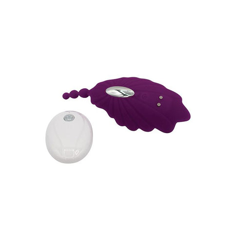 Natalie's Toy Box Shell Yeah! Remote Controlled Wearable Panty Vibrator - Purple Vibrators