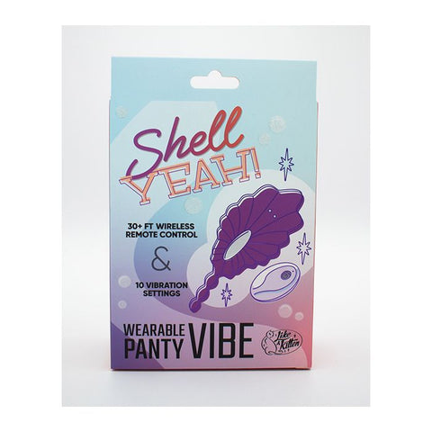 Natalie's Toy Box Shell Yeah! Remote Controlled Wearable Panty Vibrator - Purple Vibrators