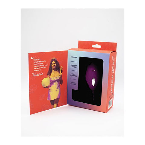 Natalie's Toy Box Shell Yeah! Remote Controlled Wearable Panty Vibrator - Purple Vibrators