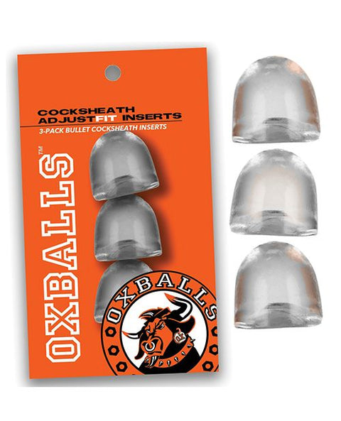 Oxballs Cocksheath Adjustfit Inserts - Pack of 3 Clear Penis Enhancement