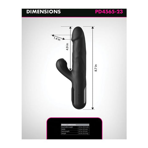 Fetish Fantasy Series Sonix Silicone Thruster - Black Vibrators