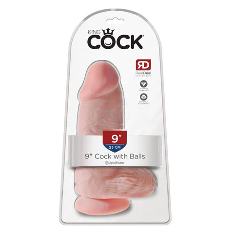 King Cock 9" Chubby - Flesh Dongs & Dildos
