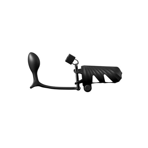 Fantasy C-Ringz Remote Controlled Vibrating Cock Blocker w/Ass-Gasam Plug Fetish