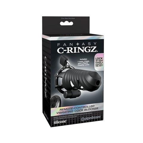 Fantasy C-Ringz Remote Controlled Vibrating Cock Blocker Fetish