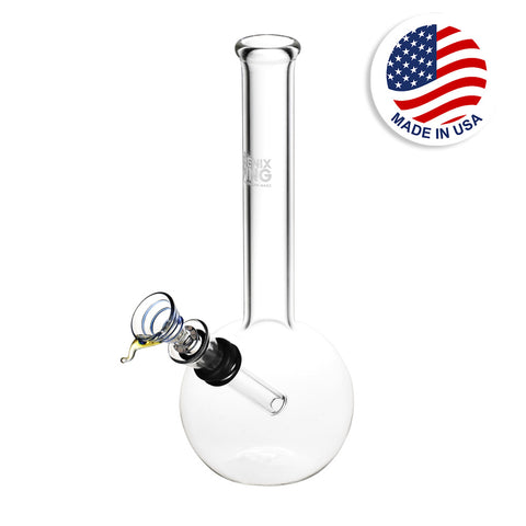Phoenix Rising Classic Bubble Base Water Pipe | 8" | Colors Vary