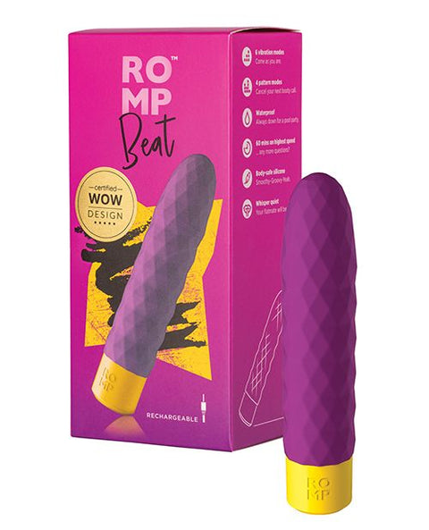 ROMP Beat Bullet Vibrator - Purple Vibrators
