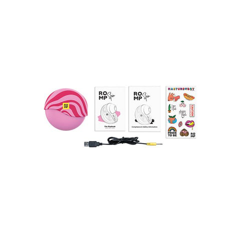 ROMP SPIN Travel Rechargeable Clitoral Stimulator - Pink Vibrators