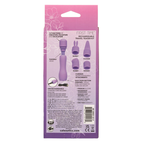 First Time® Rechargeable Travel Teaser Kit Vibrators