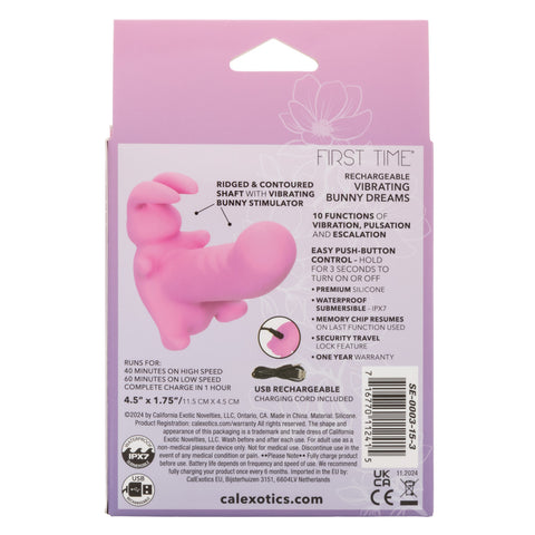 First Time® Rechargeable Vibrating Bunny Dreams Vibrators