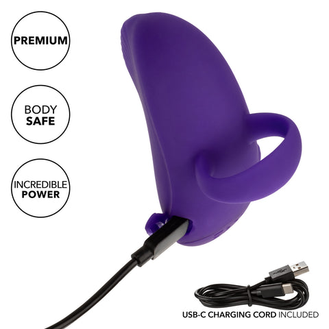 Envy Handheld Rolling Ball Silicone Rechargeable Massager - Purple Vibrators